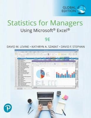 Book cover for Statistics for Managers Using Microsoft Excel plus Pearson MyLab Statistics with Pearson eText, Global Edition