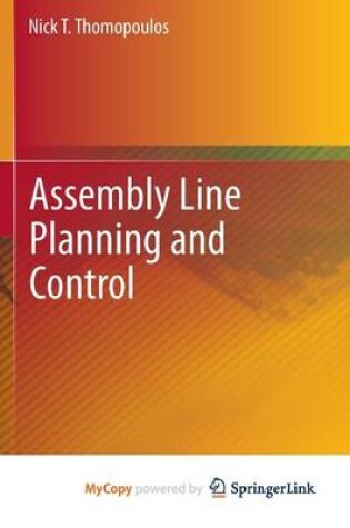 Cover of Assembly Line Planning and Control