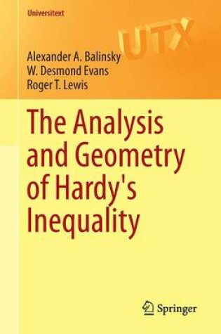 Cover of The Analysis and Geometry of Hardy's Inequality