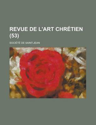 Book cover for Revue de L'Art Chretien (53 )