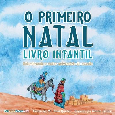 Book cover for The First Christmas Children's Book (Portuguese)