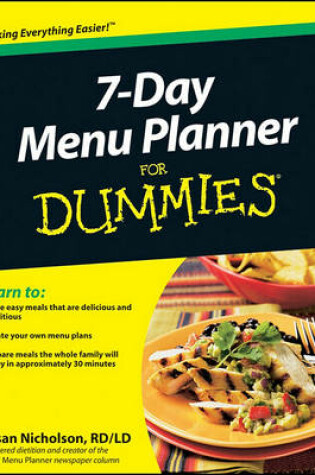 Cover of 7-Day Menu Planner For Dummies