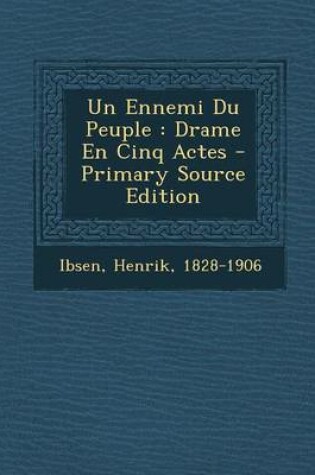 Cover of Un Ennemi Du Peuple