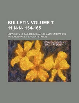 Book cover for Bulletin Volume . 11, 154-165