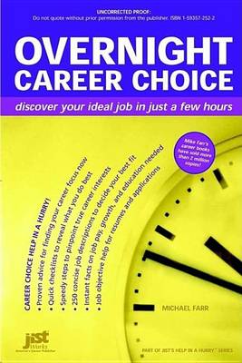 Book cover for Overnight Career Choice: Discover Your Ideal Job in Just a Few Hours