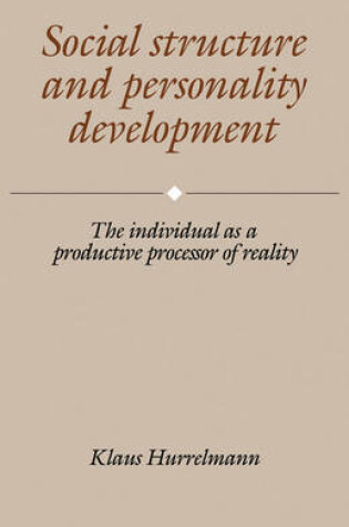 Cover of Social Structure and Personality Development