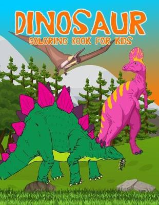 Book cover for Dinosaur Coloring Book For Kids