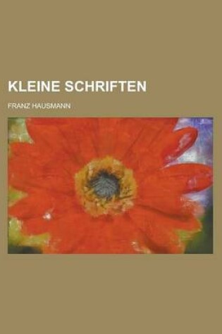 Cover of Kleine Schriften