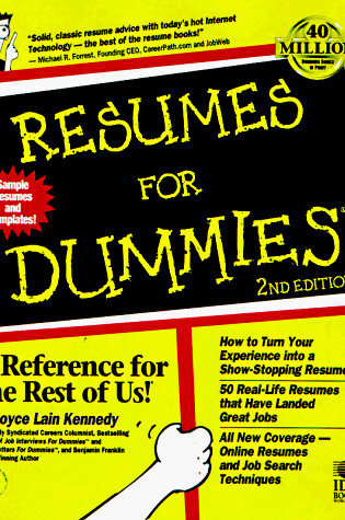Cover of Resumes for Dummies