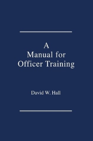 Cover of Manual for Officer Training