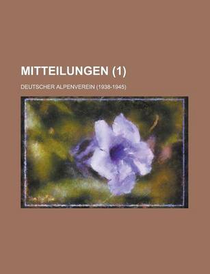 Book cover for Mitteilungen (1)