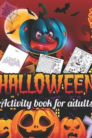 Cover of Halloween activity books for Adults