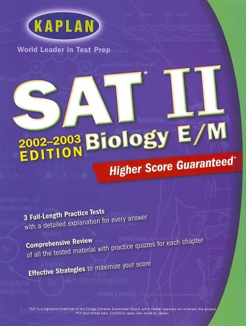 Book cover for Kaplan SAT II Biology E/M