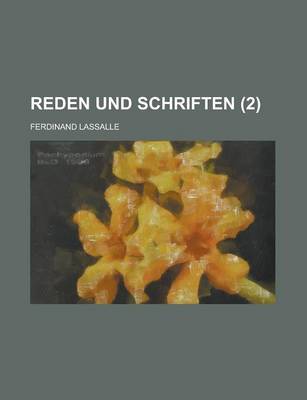 Book cover for Reden Und Schriften (2)