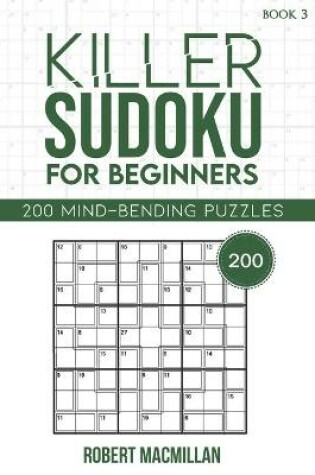 Cover of Killer Sudoku for Beginners, Book 3