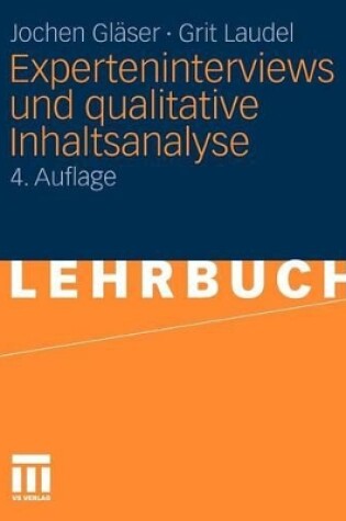 Cover of Experteninterviews Und Qualitative Inhaltsanalyse