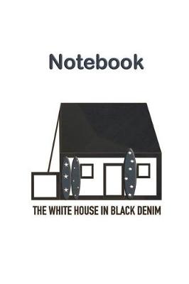 Book cover for Jersey Channel Islands White House in Black Denim Notebook