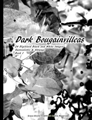 Book cover for Dark Bougainvilleas 24 Digitized Black and White Images Surrealistic & Strange Book 1