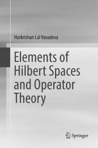 Cover of Elements of Hilbert Spaces and Operator Theory