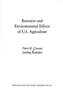 Book cover for Resource and Environmental Effects of United States Agriculture