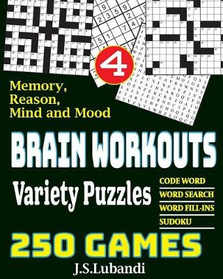 Book cover for BRAIN WORKOUTS Variety Puzzles 4