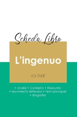 Cover of Scheda libro L'ingenuo di Voltaire (analisi letteraria di riferimento e riassunto completo)