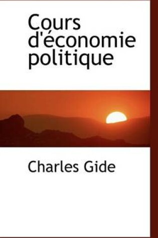 Cover of Cours D'Conomie Politique