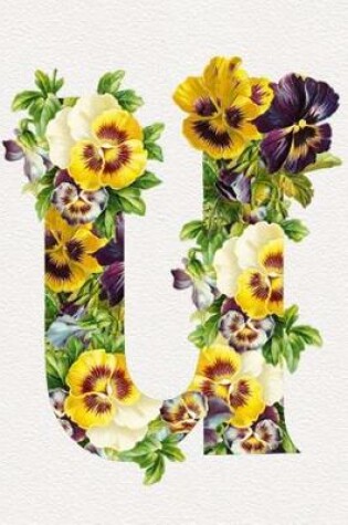 Cover of Floral Initials Dot Grid Journal - U