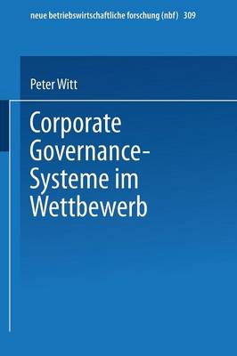 Cover of Corporate Governance-Systeme im Wettbewerb