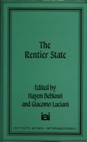 Cover of The Rentier State