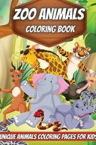 Cover of Zoo Animals Coloring Book