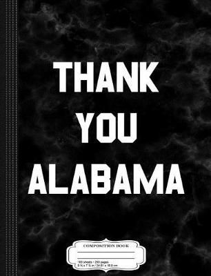 Book cover for Thank You Alabama Doug Jones Composition Notebook