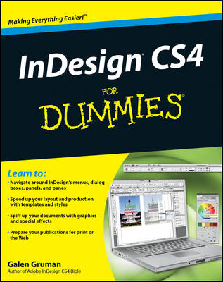 Book cover for InDesign CS4 For Dummies