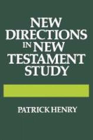 Cover of New Directions in New Testament Study
