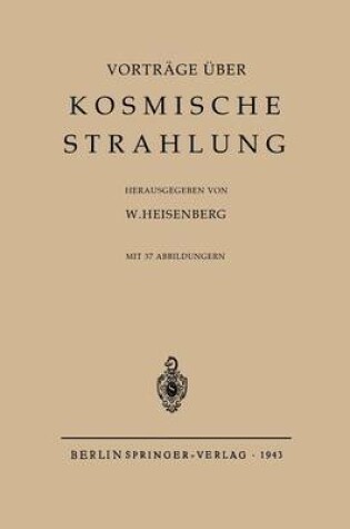 Cover of Kosmische Strahlung