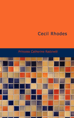 Book cover for Cecil Rhodes