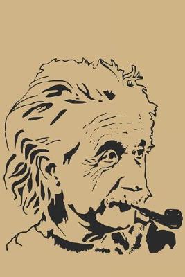 Book cover for Albert Einstein Smoking a Pip - Blank Lined Notebook