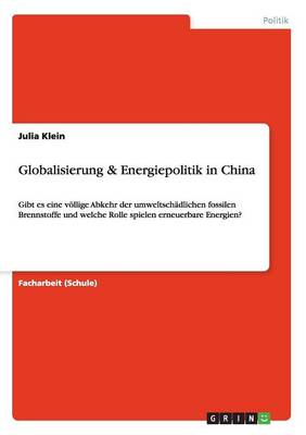 Book cover for Globalisierung & Energiepolitik in China