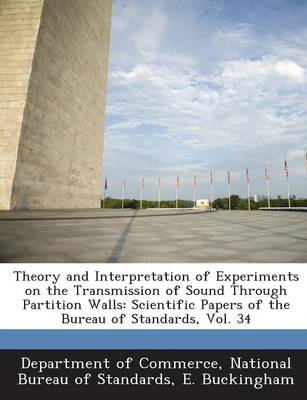 Book cover for Theory and Interpretation of Experiments on the Transmission of Sound Through Partition Walls