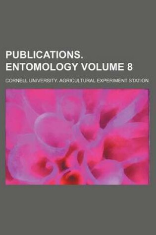 Cover of Publications. Entomology Volume 8