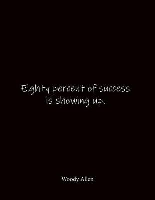 Book cover for Eighty percent of success is showing up. Woody Allen