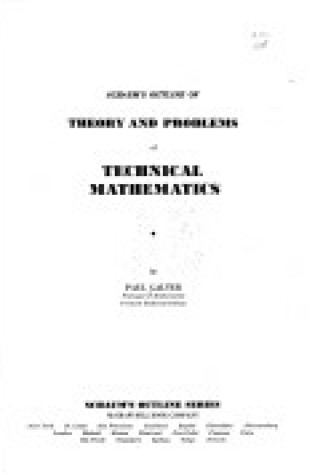 Cover of Schaum's Outline of Technical Mathematics