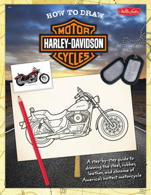 Book cover for How to Draw Harley-Davidson Motorcycles