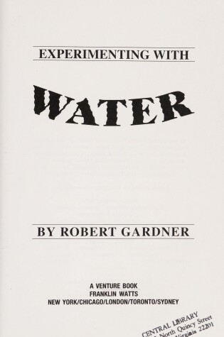 Cover of Experimenting with Water