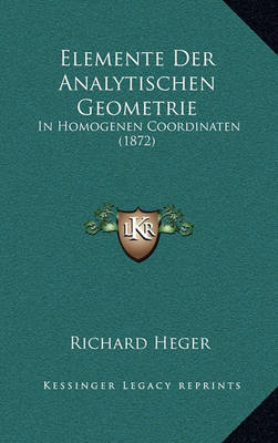 Book cover for Elemente Der Analytischen Geometrie