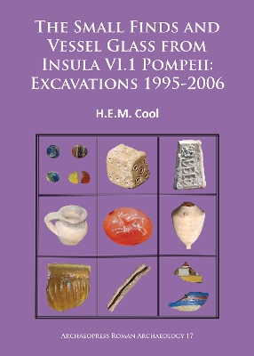 Book cover for The Small Finds and Vessel Glass from Insula VI.1 Pompeii: Excavations 1995-2006