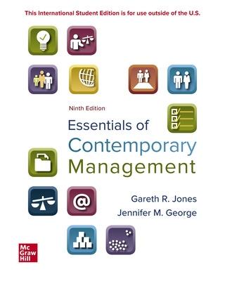 Book cover for ISE Essentials of Contemporary Management