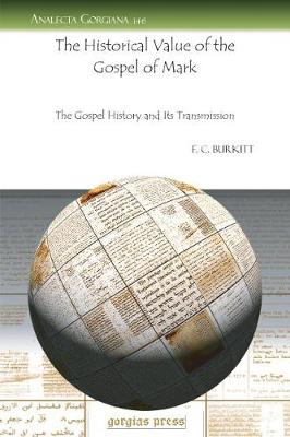 Book cover for The Historical Value of the Gospel of Mark