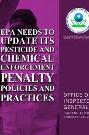 Cover of EPA Needs to Update Its Pesticide and Chemical Enforcement Penalty Policies and Practices