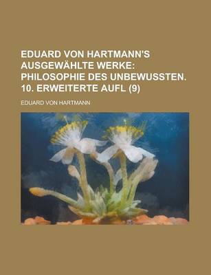 Book cover for Eduard Von Hartmann's Ausgewahlte Werke (9)